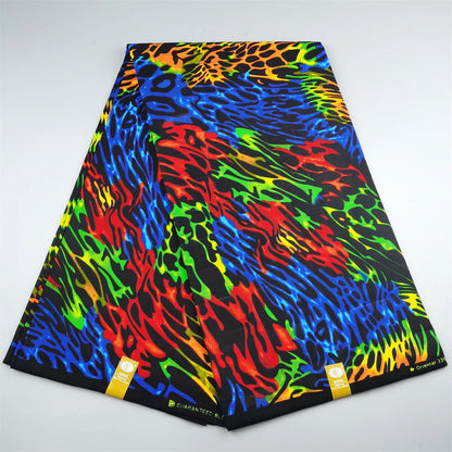 Ankara Fabric African Real Wax Print Fabric 100% Cotton High Quality 6 Yards African Fabric for Party Dress Nigeria