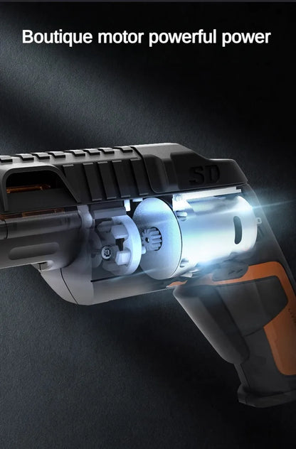 Worx WX255.4 4V Mini Electrical Screwdriver Set Smart Gun Style Cordless Electric Screw Driver USB Rechargeable Bit Drill Tool