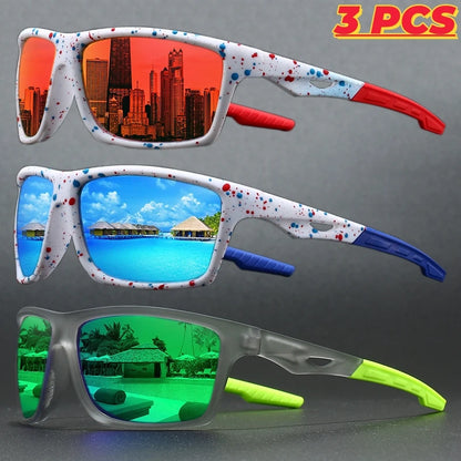 1/3PCS New Polarized Sunglasses for Men Outdoor Fashion Sports Fishing Cycling Eye Protection Sun Glasses Luxury Design Uv400