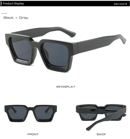 JNPCXI Fashion Square Women Luxury Sunglasses Retro Green Brand Designer Men Trending Sun Glasses Shades UV400