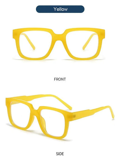 New Simple Spectacles Frame Men Women Ultralight Square Frame Anti Blue Light Transparent Lens Optical Eyeglasses