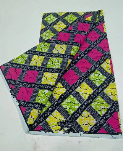Ankara Wax Fabric 2024 High Quality African Wax Print Fabric 100% Cotton African Guaranteed Veritable Real Wax For Dresses