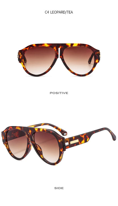 New Square Sunglasses Women Vintage Big Frame Shades Men Trending Design Luxury Sun Glasses UV400 Oversized Eyewear Gafas Oculos