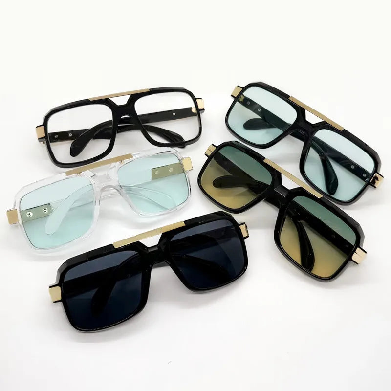 Luxury Brand Oversized Punk Square Sunglasses Men Women Big Frame Sun Glasses Shades Eyewear Goggle De Sol Oculos