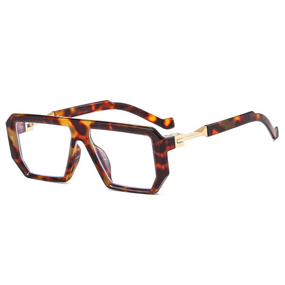 KOCOLIOR 2024 New Square Alloy Anti Blue Light Reading Glasses for Man and Woman Personalized and Fashionable Presbyopia Glasses