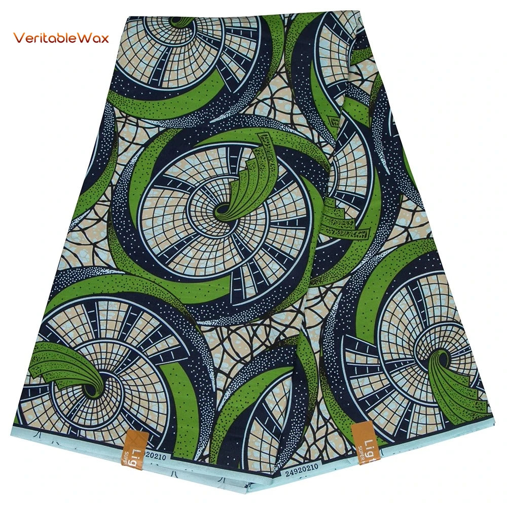 African Ankara Wax Fabric Patchwork Retro Style Double Prints Warp DIY Cloth Sewing Materials Africa Loincloth Polyester Tissu