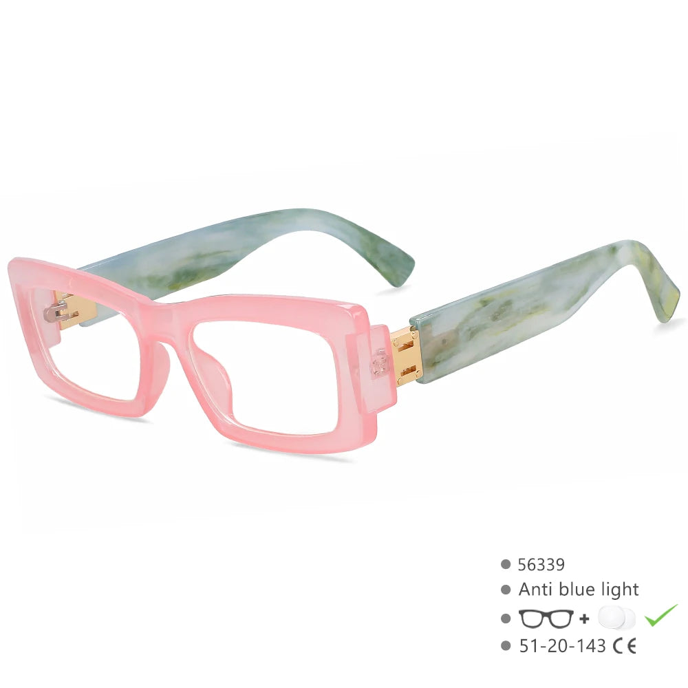 R56339 Women's Square Cat Eye Reading Eyes +1.00 +1.50 +2.00 Modern Small Frame Retro Presbyopia Glasses