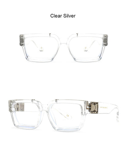 Anti Blue Light Unisex Transparent Computer Glasses With Diopter Minus 0 -1.5 -6.0 Luxury Brand Clear Myopia Square Eyeglasses