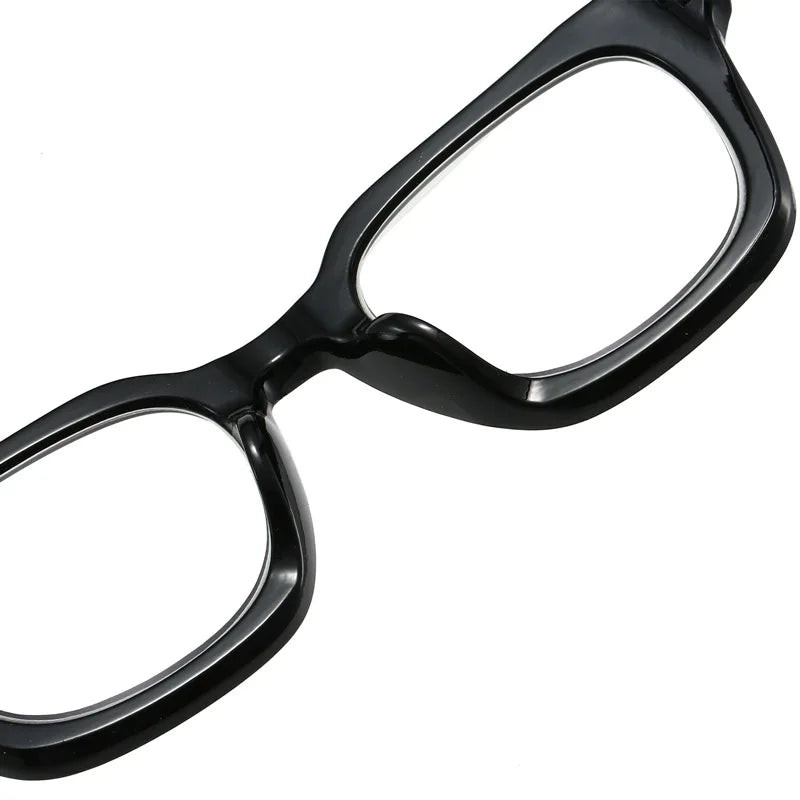 2024 New TR90 Rectangle Black Frame Reading Glasses Ultralight Anti Blue Light Presbyopic Glasses Eyewear Readers