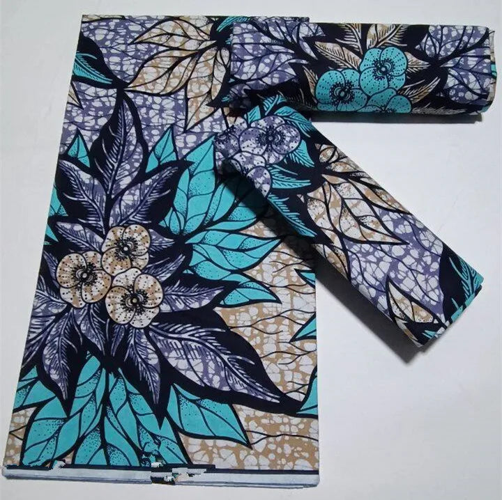 Grand Super Original African Wax Fabric High Quality Nigerian Print Ankara Fabric For Sewing 6 Yard Women Dress 100% Cotton