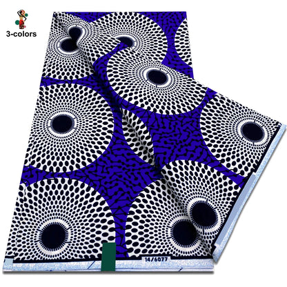 New Arrival High Quality Original 100% Cotton Wax Print Guaranteed Veritable Ankara African Real Wax Fabric Soft Pagne for Dress