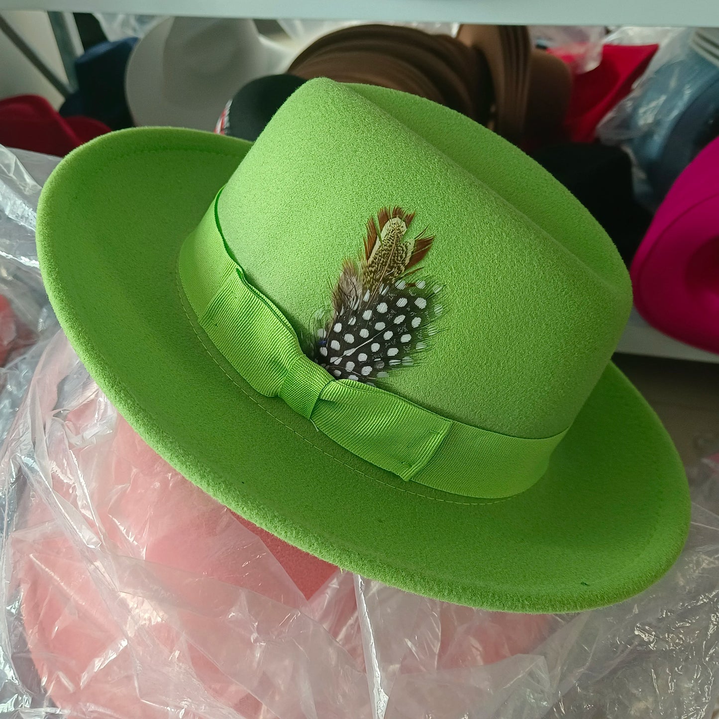 bowler hat Men fedora red bottom fedora for women and men  party hat  men hat for winter elastic band felt hat  jazz church hat