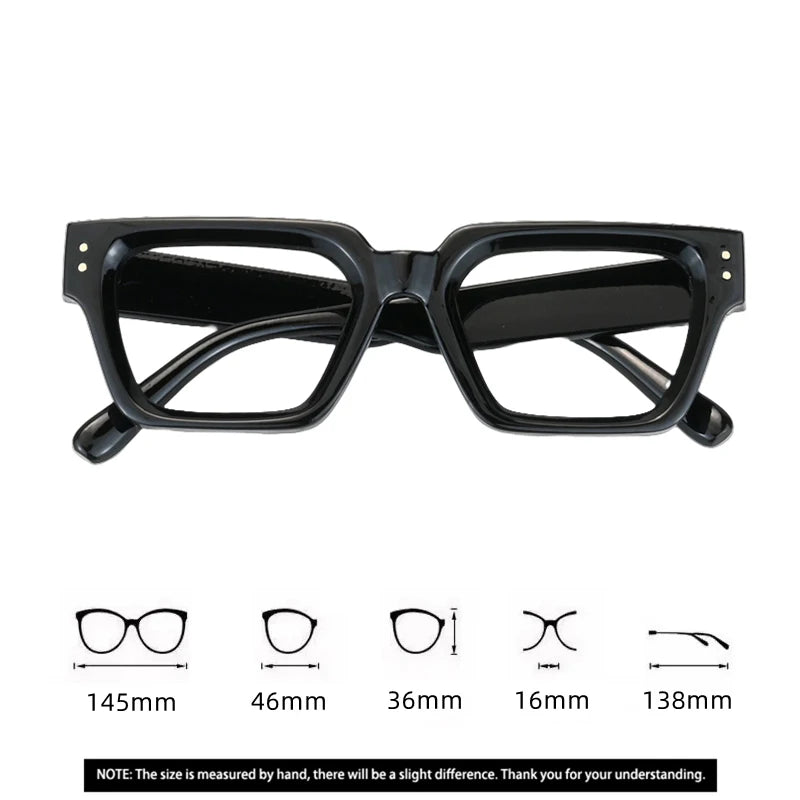 New Transparent Computer Glasses Frame Women Men Anti Blue Light Square Eyewear Blocking Glasses Optical Spectacle Eyeglass ﻿