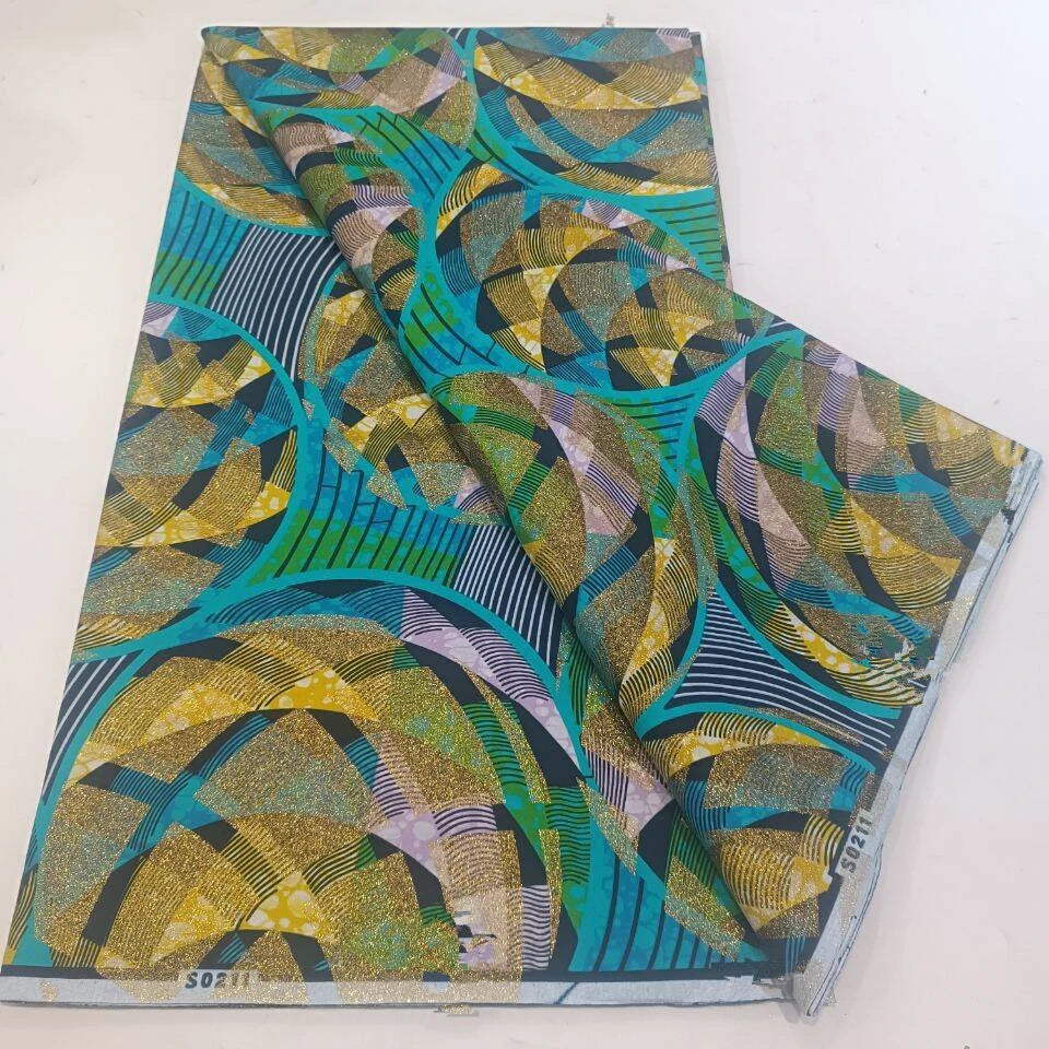 Grand Super 100% Cotton African Wax Fabric High Quality Wax Print Ankara Fabric For Sewing 6yards Women Fabric