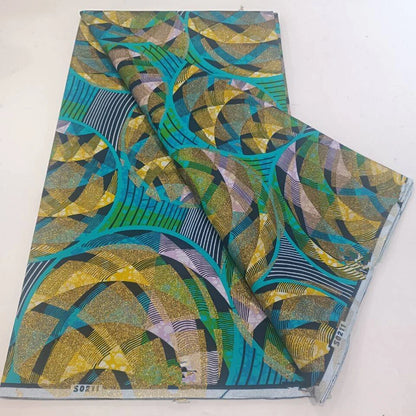Grand Super 100% Cotton African Wax Fabric High Quality Wax Print Ankara Fabric For Sewing 6yards Women Fabric
