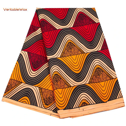 African Ankara Wax Fabric Patchwork Retro Style Double Prints Warp DIY Cloth Sewing Materials Africa Loincloth Polyester Tissu