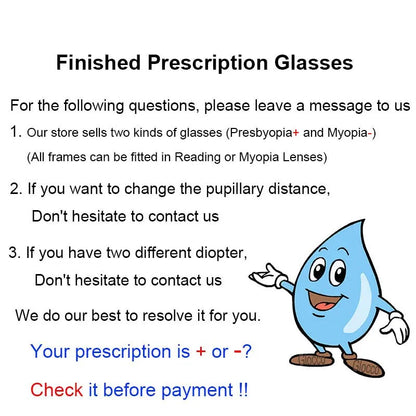 Oversize Square Designer Reading Glasses Women Luxury Brand Double Bridge Prescription Blocking Blue Light Presbyopic Eyeglasses
