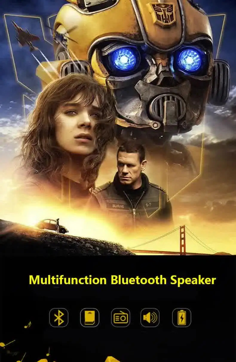 M02 Bluetooth Speaker Optimus Prime Mini Wireless Speakers Stereo Transformers LED Flashing Light BT Boombox FM Mp3 Audience