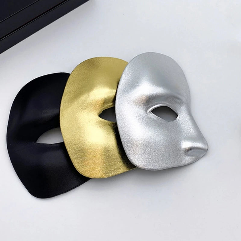 Half Face One-eyed Masquerade Mask Gold Silver Black Masquerade Party Dance Men Women Halloween Half Face Mask Decoration