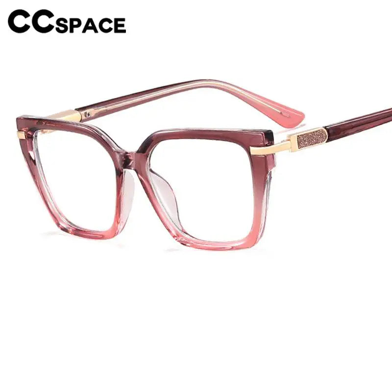R57522 Women Tr90 Blue Light Blocking Glasses Frame Comfortable Spring Hinge Presbyopia Eyeglasses Customizable Diopters