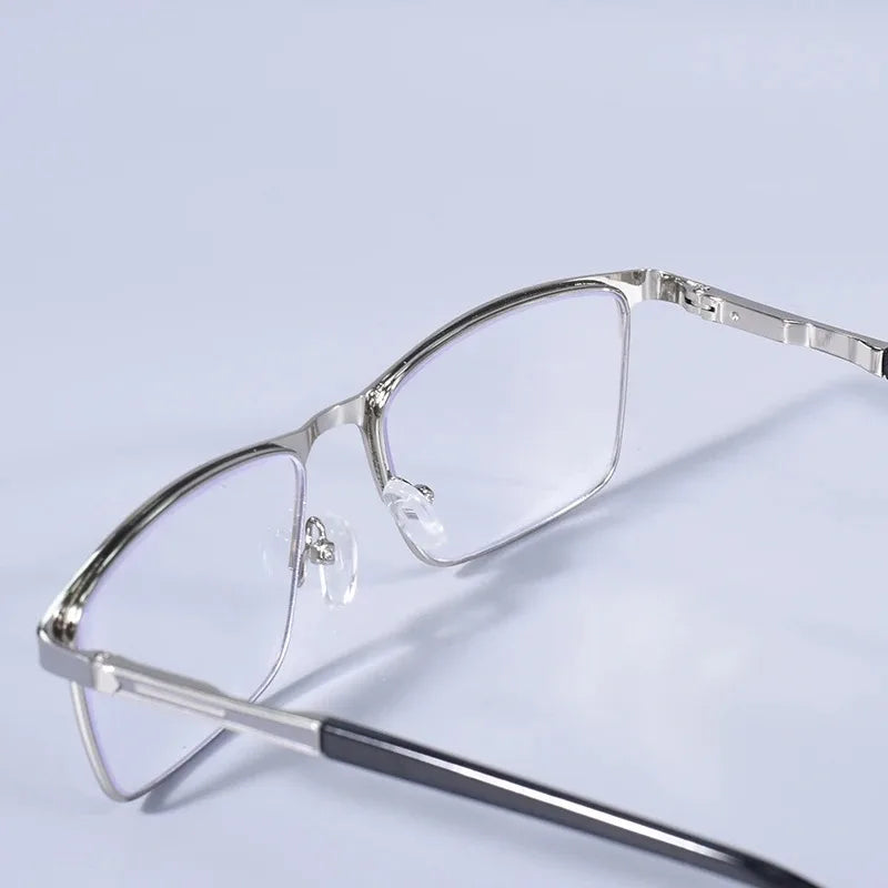 Double Color Oversize Frame Reading Glasses For Men And Women Anti blue Light High Quality Square Presbyopia Glasses+175