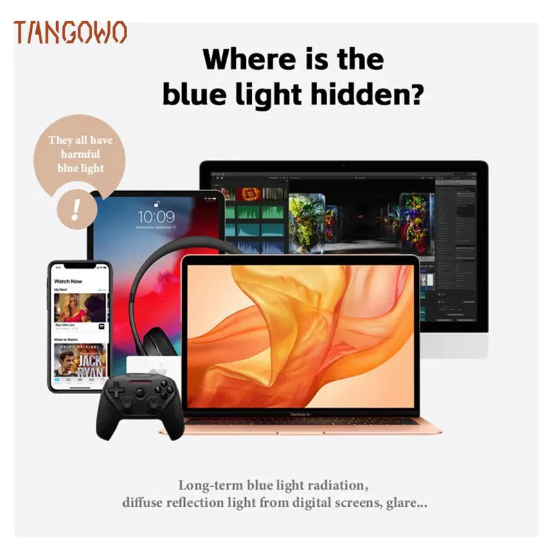 TANGOWO Bulb Light Glasses Man Style Men Sunglasses Women Graduated Lenses to Read Women's Eyepieces for Reading Glass Glasses-3