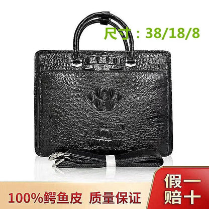 2024 New Luxury Real Crocodile Leather Laptop Bags Alligator Genuine Leather Men's Briefcase Brand Travel Messenger Computer Bag