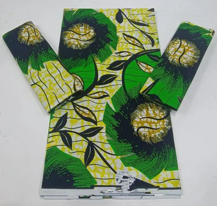 2023 Guaranteed Veritable Super Hollandais African Wax Fabric 100%Cotton 6 yards Original Ankara Block Print Pattern Africa