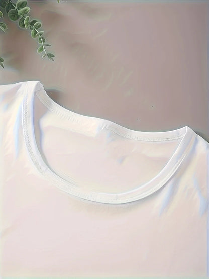 Summer Women's African American Female Portrait Pattern Print Casual Sports Loose Round Neck Short Sleeve T-shirt Top