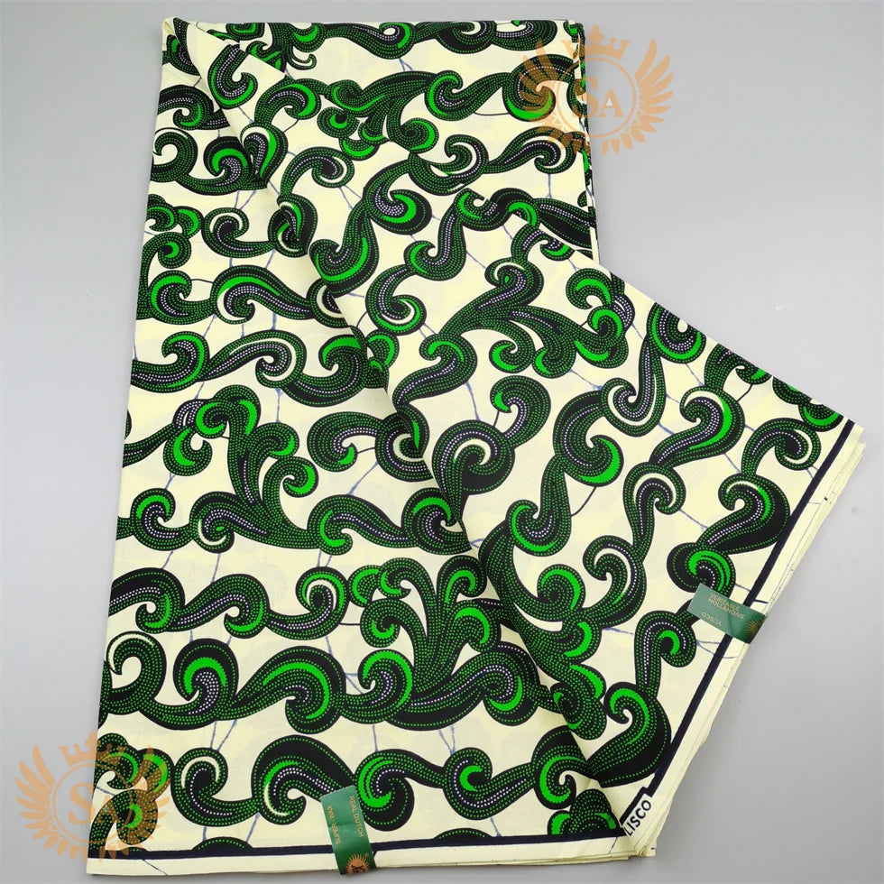 2024 New Hot Sale African Wax Veritable Wax Guaranteed Real High Quality wax print fabric Pagne African Ankara abc