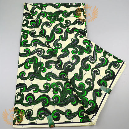 2024 New Hot Sale African Wax Veritable Wax Guaranteed Real High Quality wax print fabric Pagne African Ankara abc