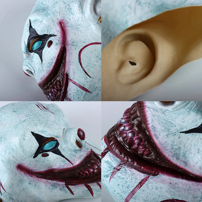 Horror Clown Mask Headgear Party Carnaval Mask Joker Cosplay Bloody Devil Killer Joker Latex Helmet Halloween Prank Props