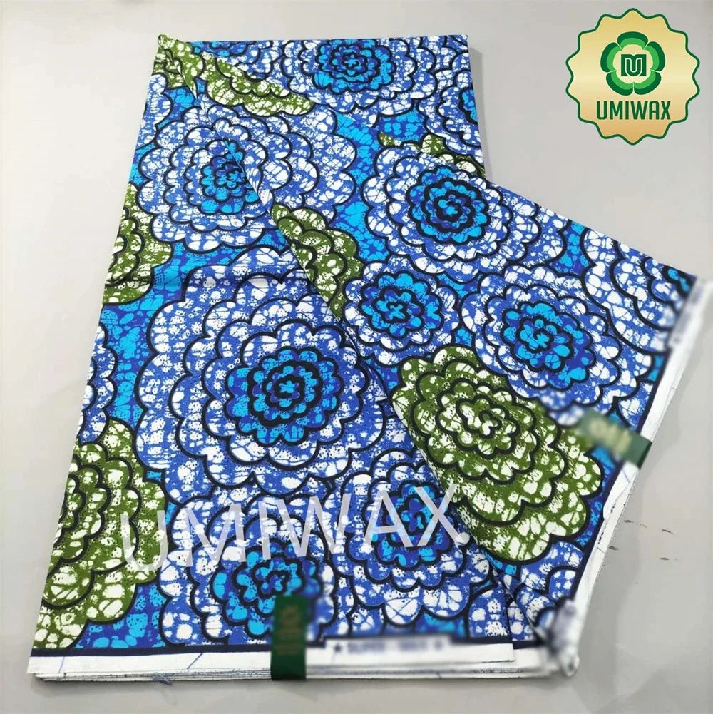 2025 Newest Veritable Original Super-W Guaranteed Dutch Hollandais Pagne Real Wax Print Fabric African Dress 100% Cotton 6 yard