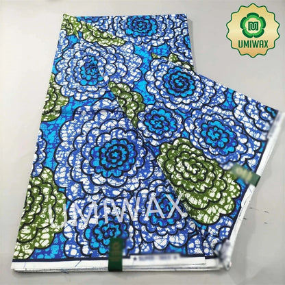 2025 Newest Veritable Original Super-W Guaranteed Dutch Hollandais Pagne Real Wax Print Fabric African Dress 100% Cotton 6 yard