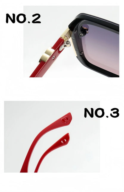 1 Pair of Classic and Fashionable Sunglasses, Personalized Uv Protection Sunglasses, Women's Polarized Sunglasses (with Leather Case), a Gift for Elders and Girlfriends
