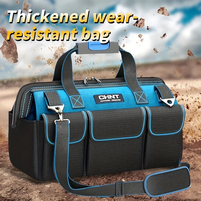Multifunctional Tool Bag Thickened Large Capacity Waterproofed Wear-Resistant Toolkit MultiPocket Electrician Storage Bag