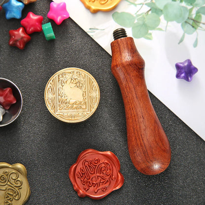 Retro Animal Printed Wax Seal Stamp with Wide Scope of Application Simplicity Fire Painting Stamping Envelope Wedding Card