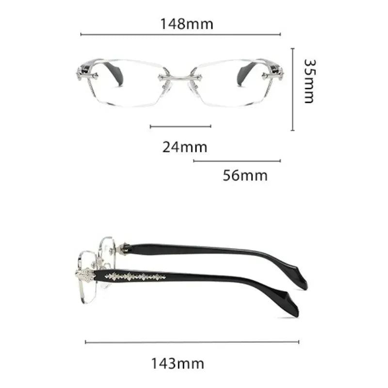 Men's High-definition Anti Blue Light Glasses - Retro Transparent Lens Full Frame Design Fashionable Unisex Glasses