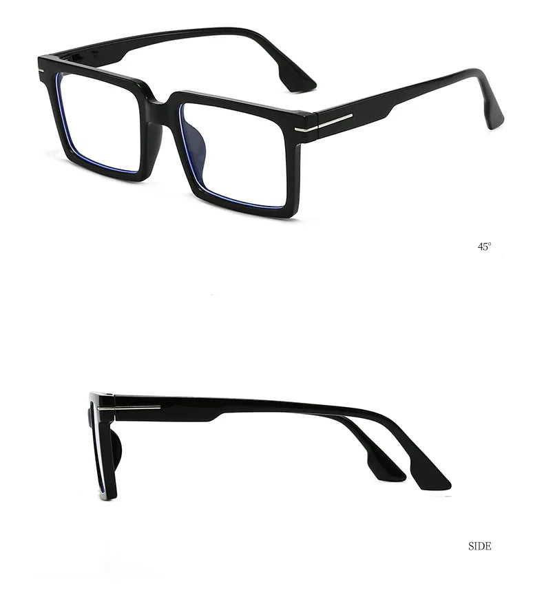 Square Women Reading Eyeglass Fashion Progressive Glasses Man's Myopia Eyewear Customized Prescription Lenses