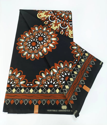 2025 Newest Ankara Real Wax Fabric Guaranteed Veritable African Wax Print Pagne Fabric 100% Cotton 6 Yards Ghana Style Dresses