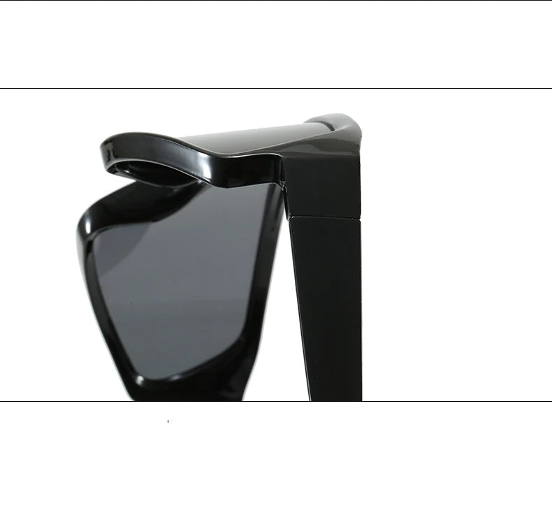 Cycling 2pcs Fashion New Sports Sunglasses Women Punk Style Outdoor Eyeglasses One Piece Personalized Square Glasses Unisex