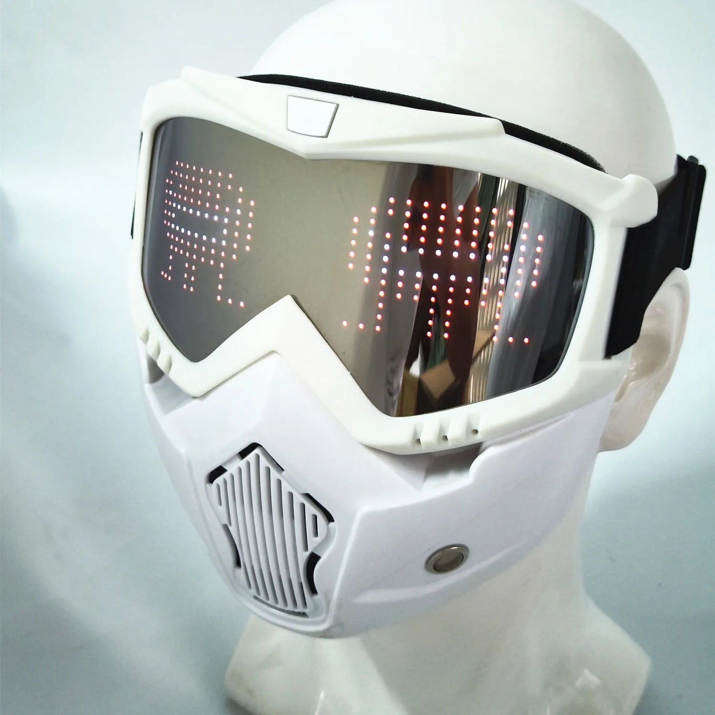 Punk Cyber Bluetooth App Led Mask Party Magic Flash Carnival Led Matrix Display Board Programmable Text Animation Light Glasses