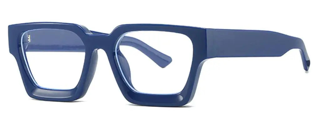 Oversized Square Reading Glasses For Women Brand Designer Blue Light Blocking Eyeglasses Green Leopard Prescription Glasses Men