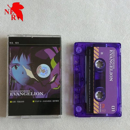 Evangelion Music Tape Anime Ikari Shinji Evangelion-01 Music Walkman Cassettes Cartoon Soundtracks Box Walkman Tape Collectible