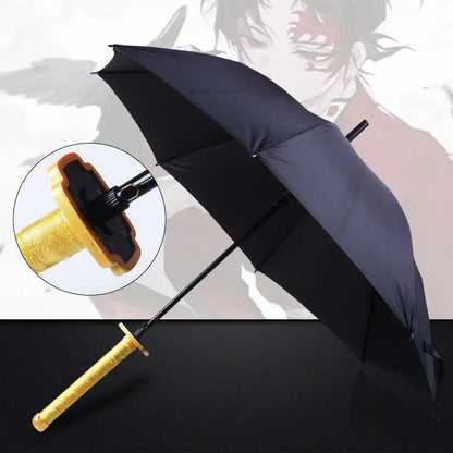 Demon Slayer Sword Umbrella One Piece Roronoa Zoro Katana Umbrella Real Full Size Japanese Anime Long Parasol Home Accessories