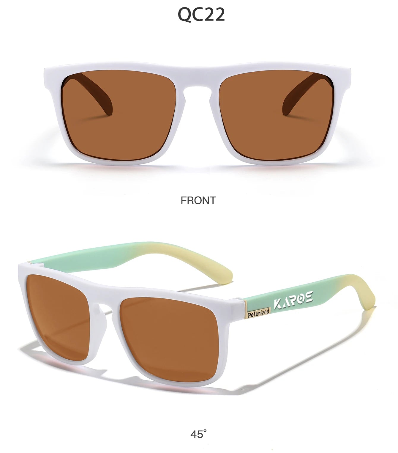 KAROS 2PCS Sunglasses Men/Women Polarized Square Mirror Brand Design Luxury UV400 SunShade Unisex Fishing Driving Cycling Hiking