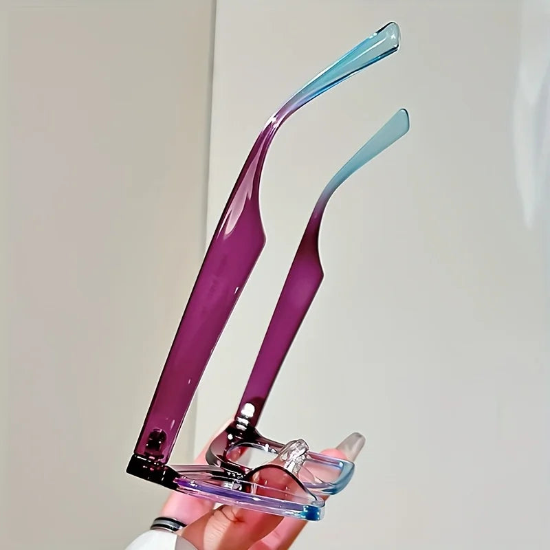 Elegant Full Rim Square Reading Glasses for Women, PC Frame, Clear Les, Magnification  1.0 to  4.0, Fashion Reading Glasses