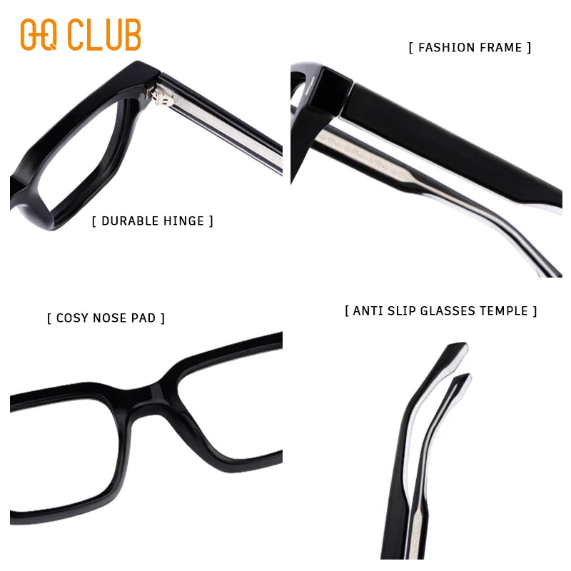 O-Q CLUB Glasses Myopia Eyeglasses Photochromic Glasses Man Prescription Blue Light Lenses to Read Women Lens Reading Glass Men