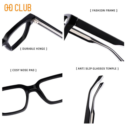 O-Q CLUB Glasses Myopia Eyeglasses Photochromic Glasses Man Prescription Blue Light Lenses to Read Women Lens Reading Glass Men