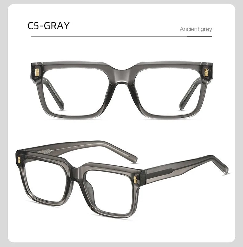 Anti Blue Light Computer Glasses Frame Men Trendy Fashionable Stylish Eyeglasses Classic Spectacles TR90 Eyeglasses for Man